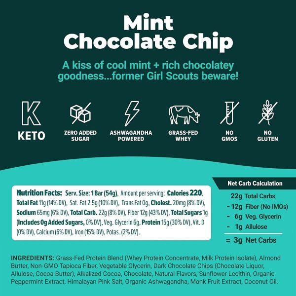 Atlas Energy Bar Mint Chocolate Chip