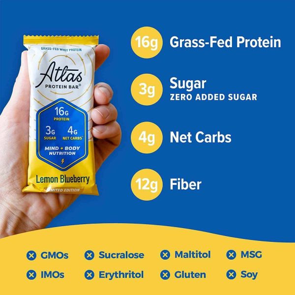 Atlas Protein Bar Lemon Blueberry