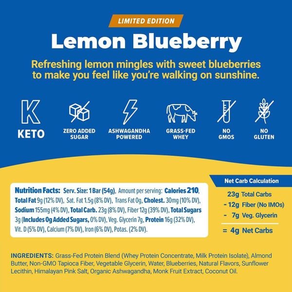 Atlas Protein Bar Lemon Blueberry