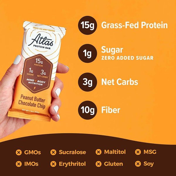 Atlas Protein Bar Peanut Butter Chocolate Chip