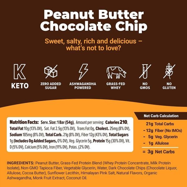 Atlas Protein Bar Peanut Butter Chocolate Chip