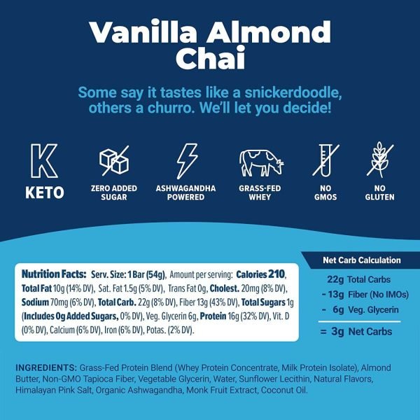 Atlas Protein Bar Vanilla Almond Chai