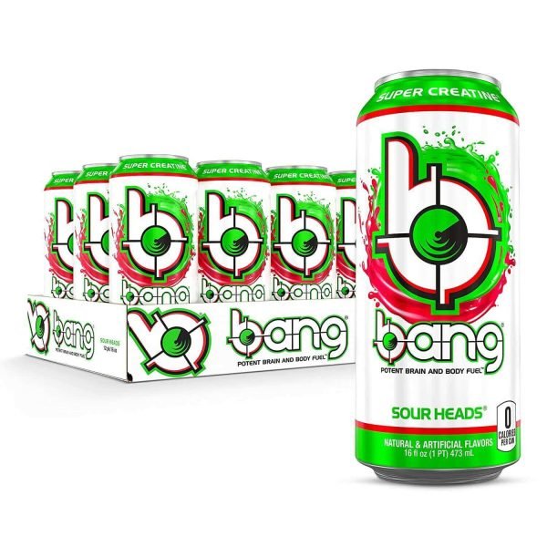 Bang Energy Drink Sour Heads Flavor