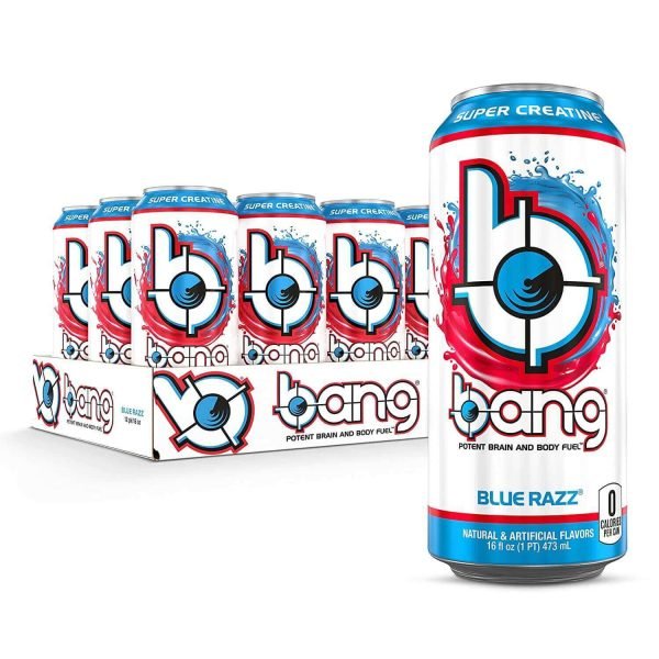 Bang Energy Drink Blue Razz Flavor
