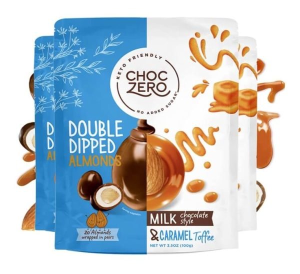 ChocZero Keto Friendly Chocolate Almonds With Toffee