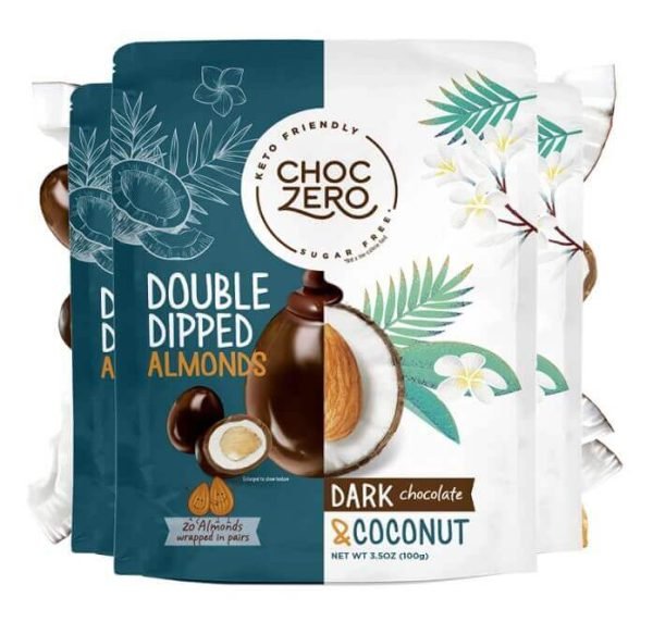ChocZero Low Carb Chocolate Almonds with Coconut