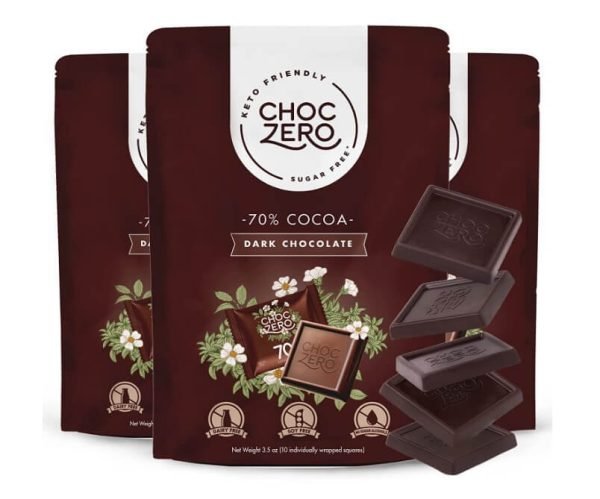 ChocZero Keto Dark Chocolate Squares - 70%