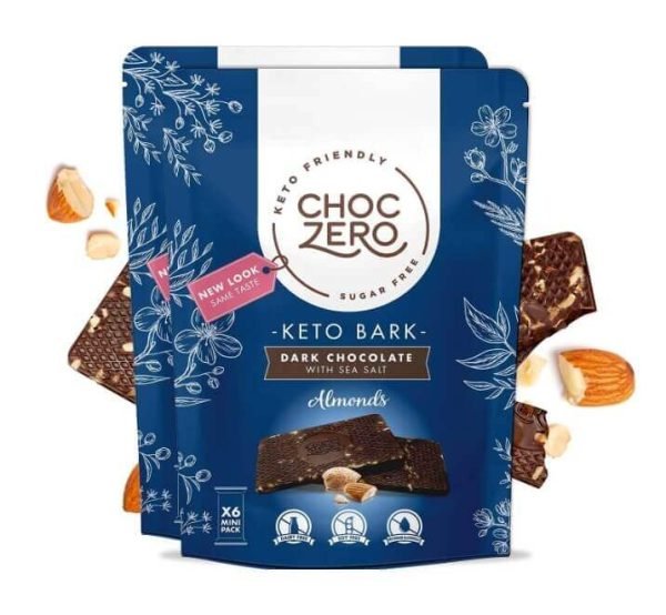ChocZero Low Carb Almond Bark - Dark Chocolate Sea Salt
