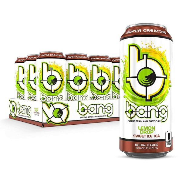 Bang Energy Drink Lemon Drop Sweet Ice Tea