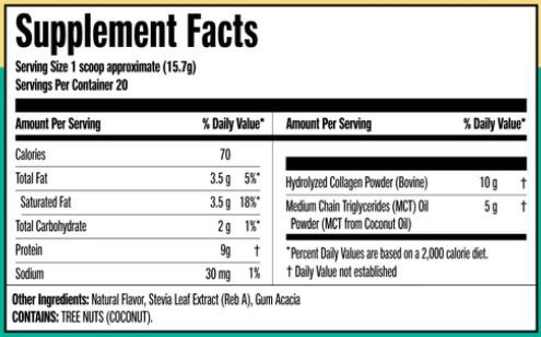 Perfect Keto Vanilla Collagen