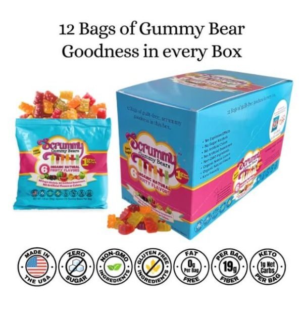 Scrummy Gummy Bears Box